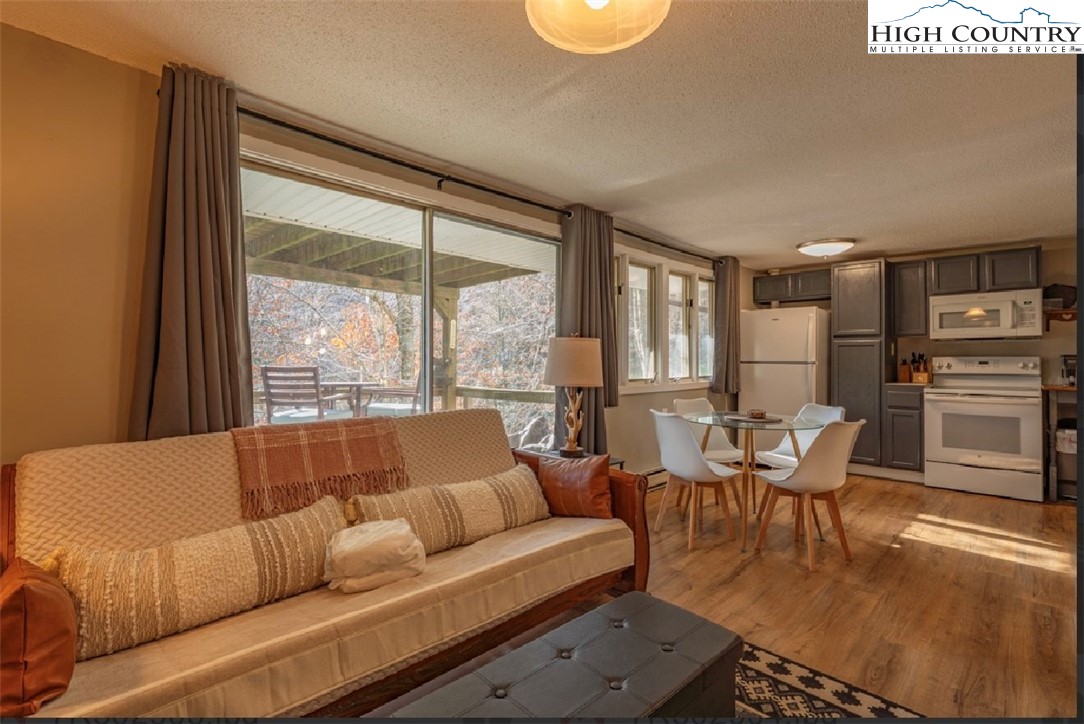 165 Briarcliff Road, Unit J42 Banner Elk, NC 28604 - Photo 17 of 20 a living room with furniture and a large window