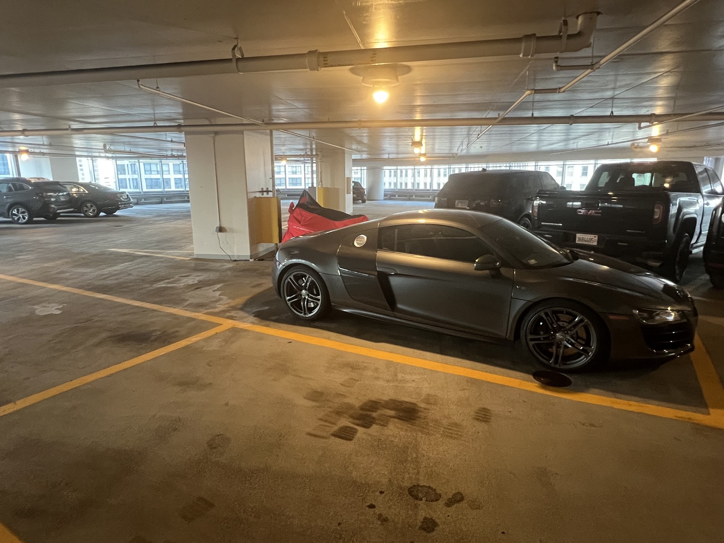 401 North Wabash Avenue, Unit P580 Chicago, IL 60611 - Photo 3 of 3 a view of parking garage with cars parked