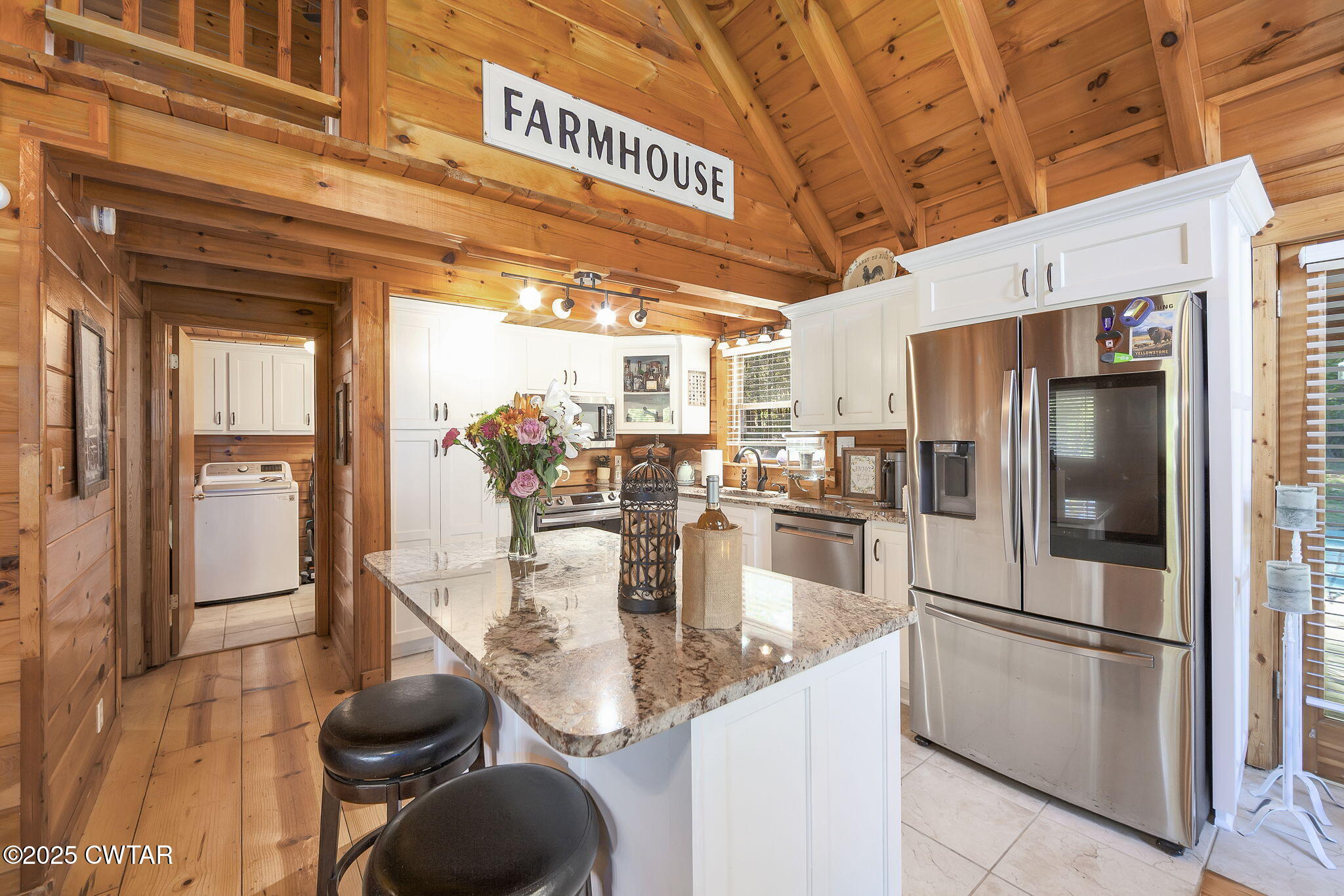 4358 Beech Bluff Road Beech Bluff, TN 38313 - Photo 5 of 17 a kitchen with stainless steel appliances granite countertop a refrigerator and a stove
