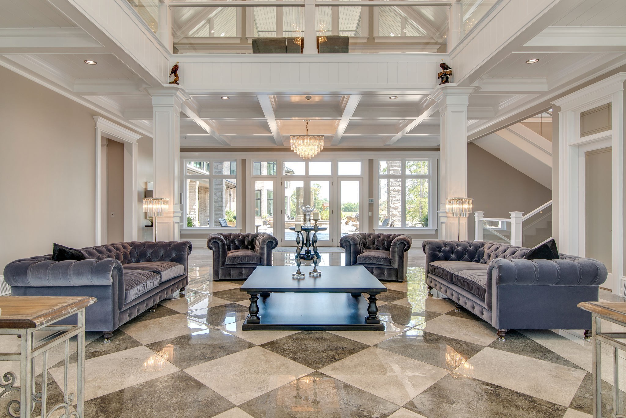 5156 Turney Groce Road Byrdstown, TN 38549 - Photo 13 of 68 a living room with furniture and a chandelier
