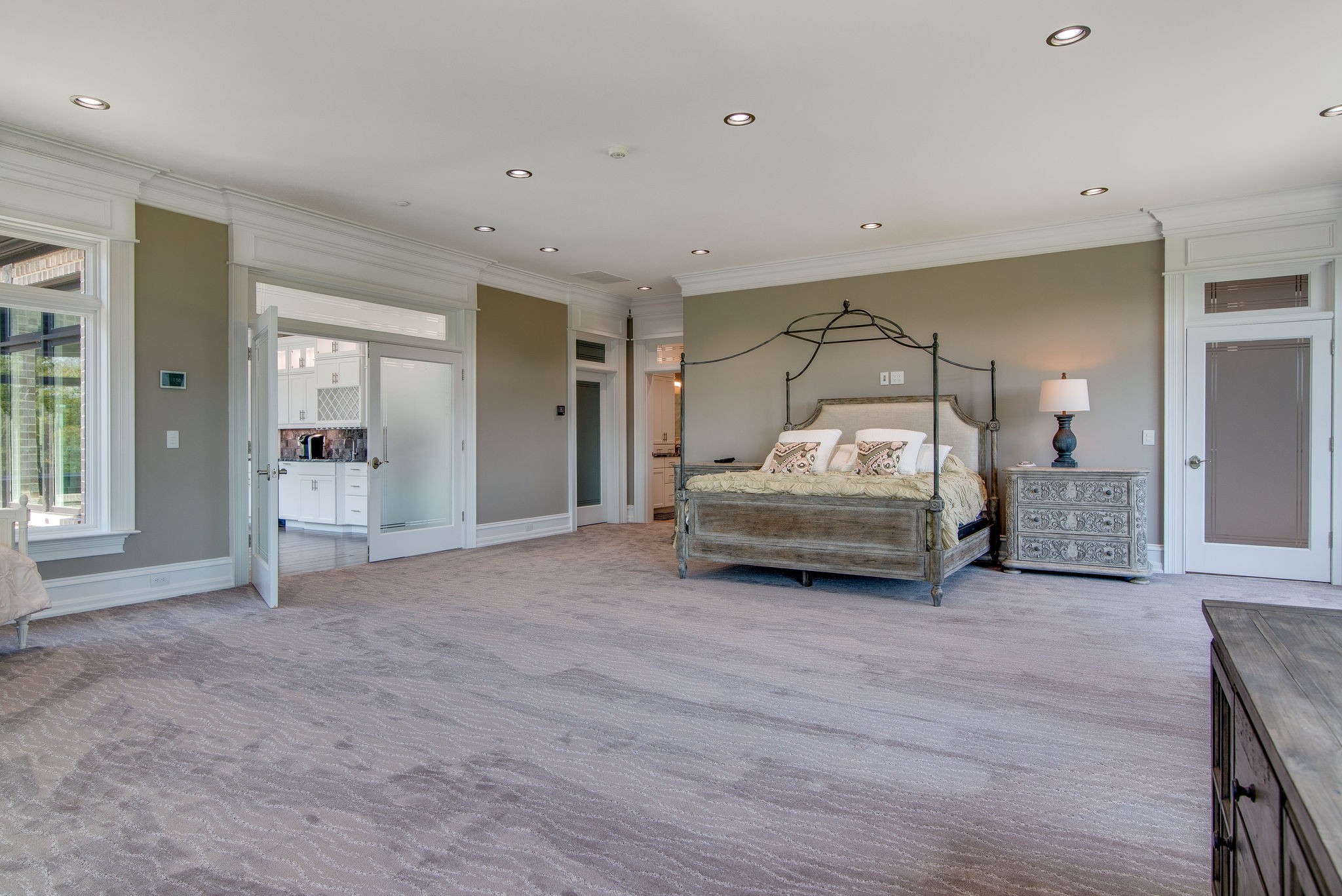 5156 Turney Groce Road Byrdstown, TN 38549 - Photo 35 of 68 a spacious bedroom with a bed and a large mirror