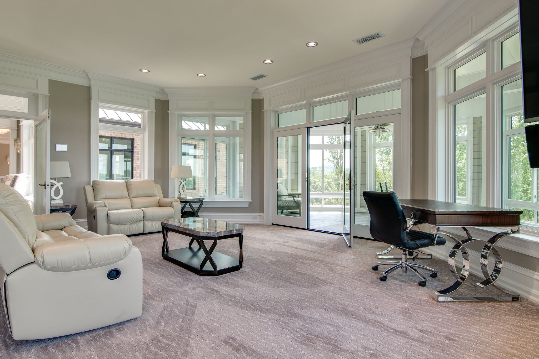 5156 Turney Groce Road Byrdstown, TN 38549 - Photo 39 of 68 a living room with furniture and floor to ceiling windows