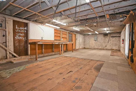 a view of a storage room