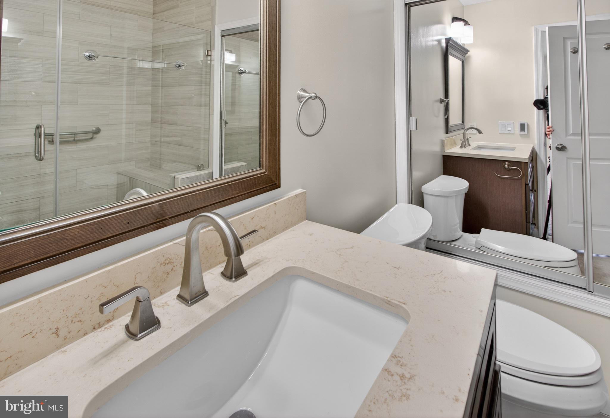 16 Redding Ridge Drive Gaithersburg, MD 20878 - Photo 31 of 53 Sleek modern bathroom with elegance.