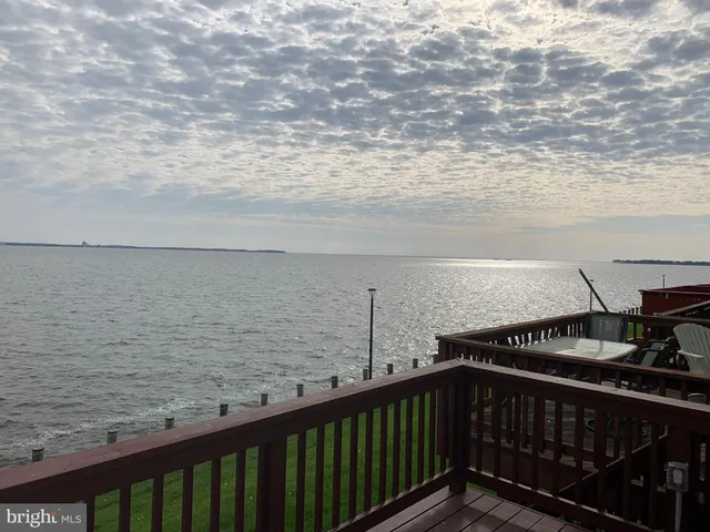 a view of ocean from a balcony