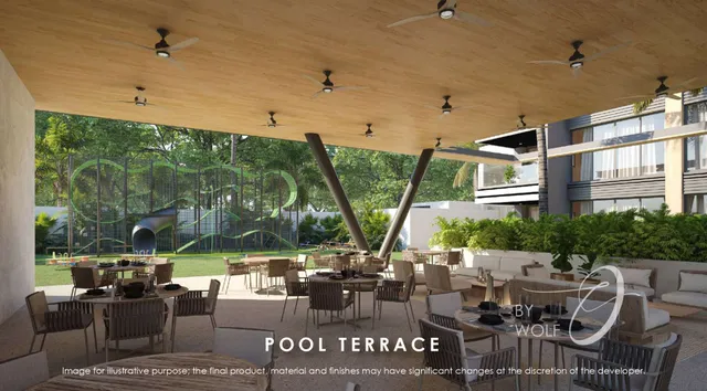 a view of an empty room with a bathroom