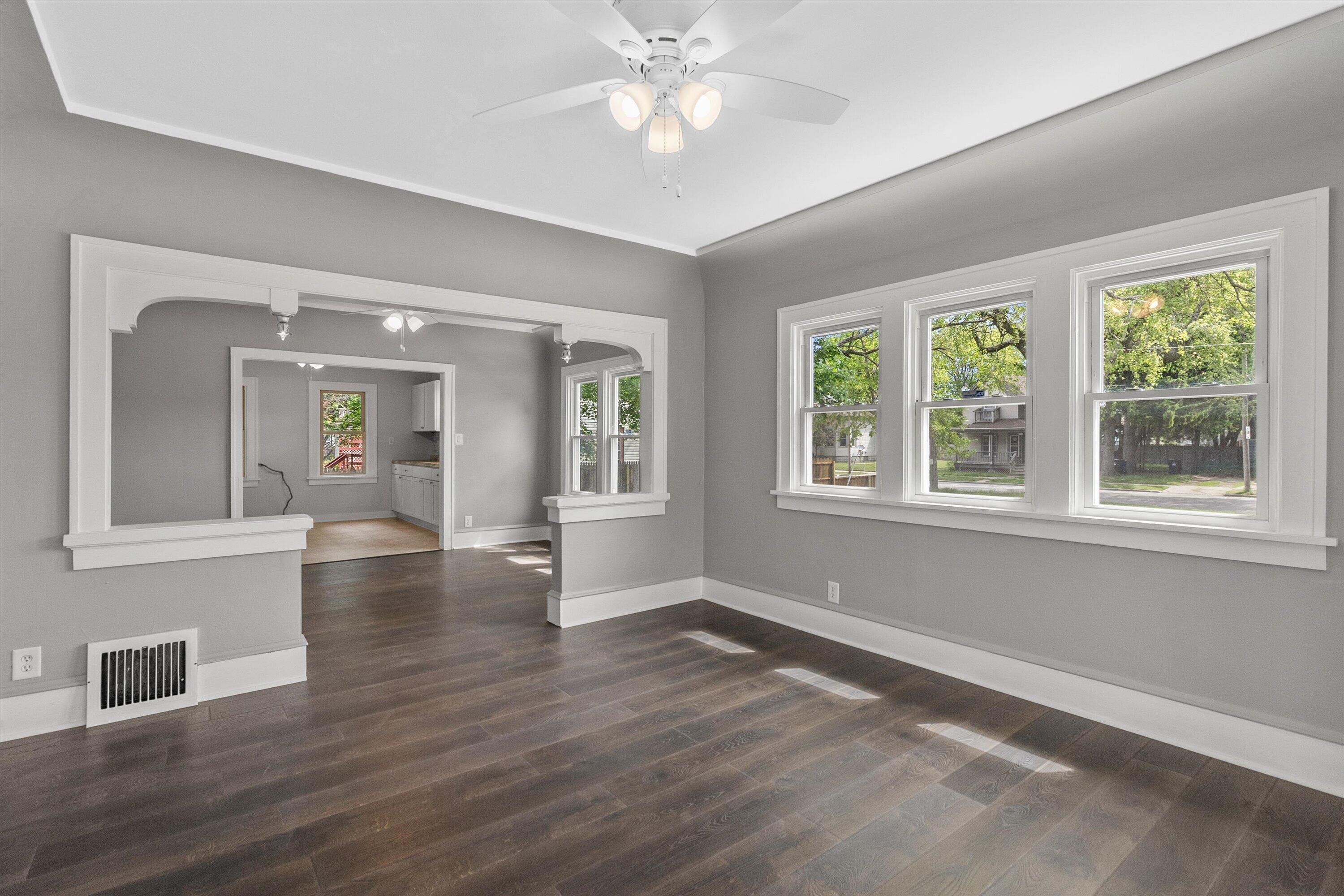 1342 St Patrick Street Racine, WI 53404 - Photo 15 of 40 Living Room/Dining Open to Dining Area
