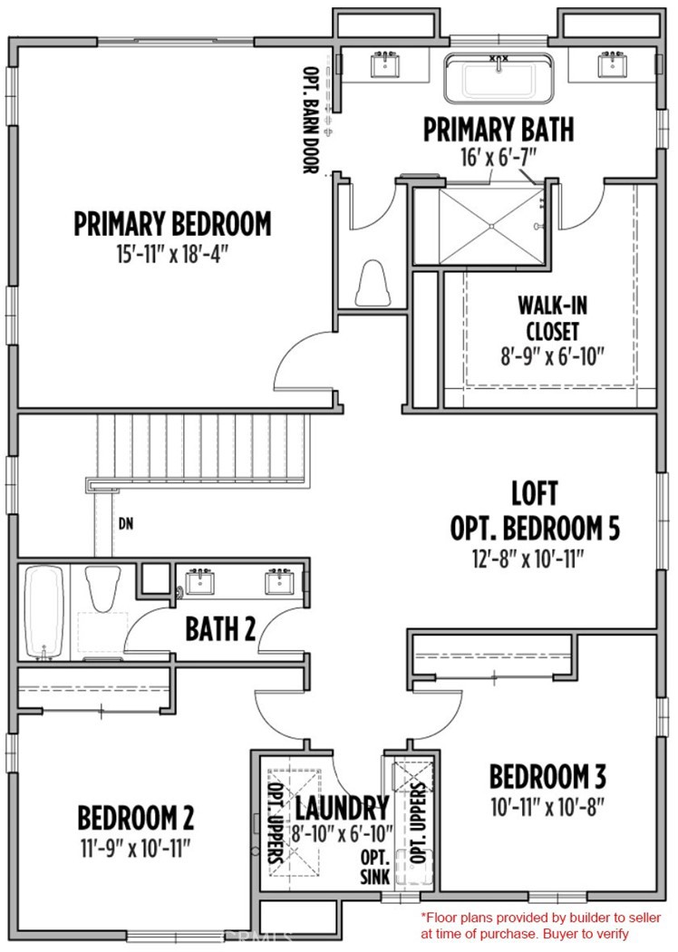 28619 Sunny Ridge Terrace Castaic, CA 91384 - Photo 60 of 60 Floor plans provided by builder to seller at time of purchase. Buyer to verify.
