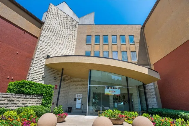 a view of street with trees in the background