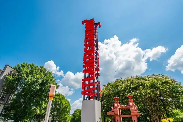 a view of a lake with a building in the background