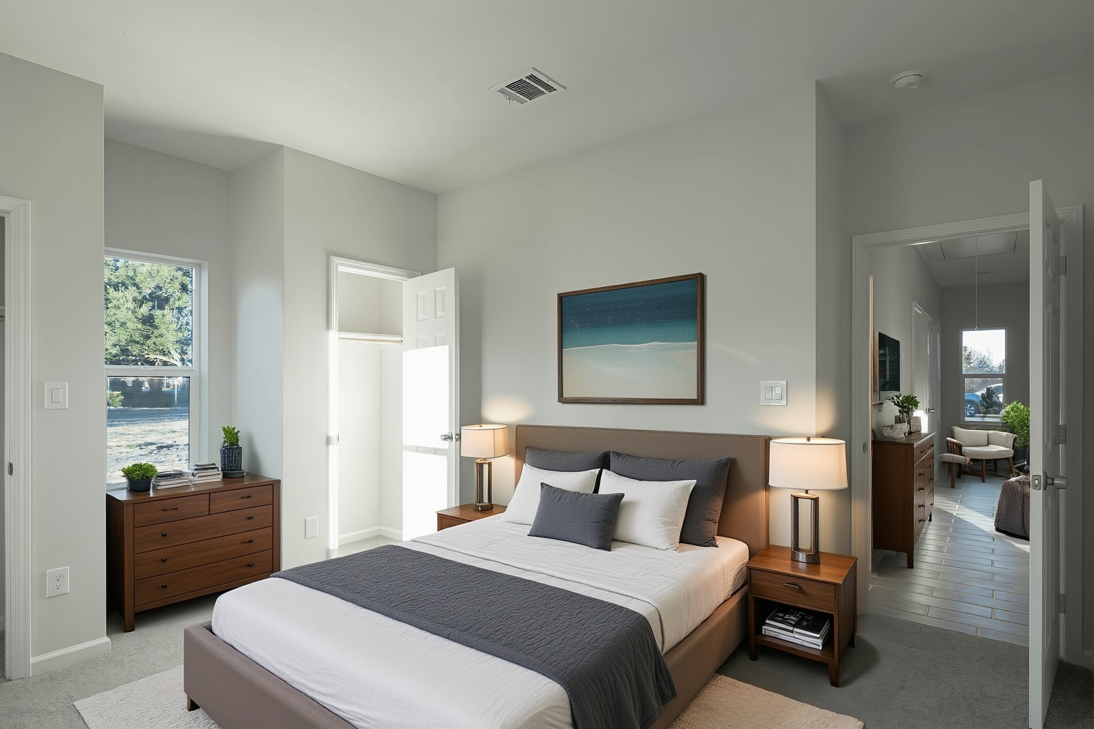 20733 Emerald Street Prairie View, TX 77484 - Photo 14 of 34 a bedroom with a bed and a view of bathroom