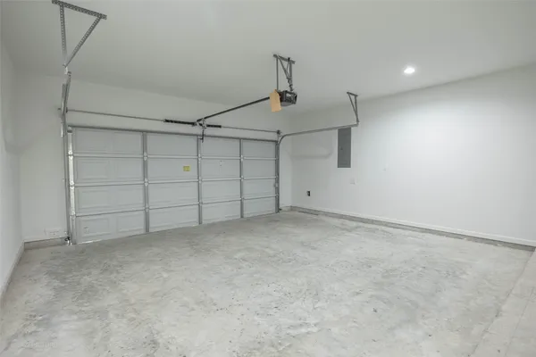 a view of a garage
