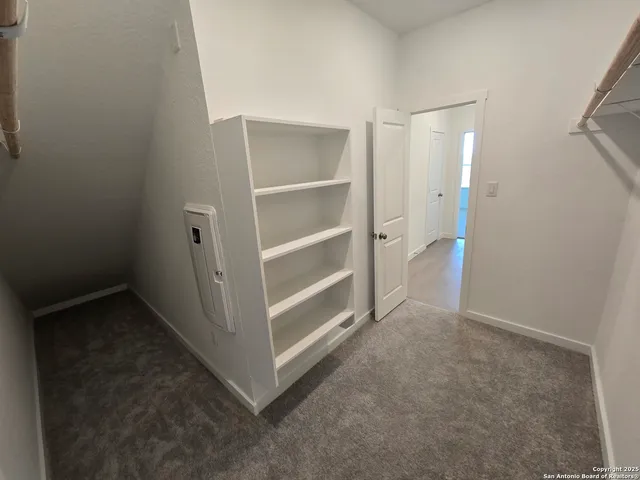 a view of an empty room with a empty space