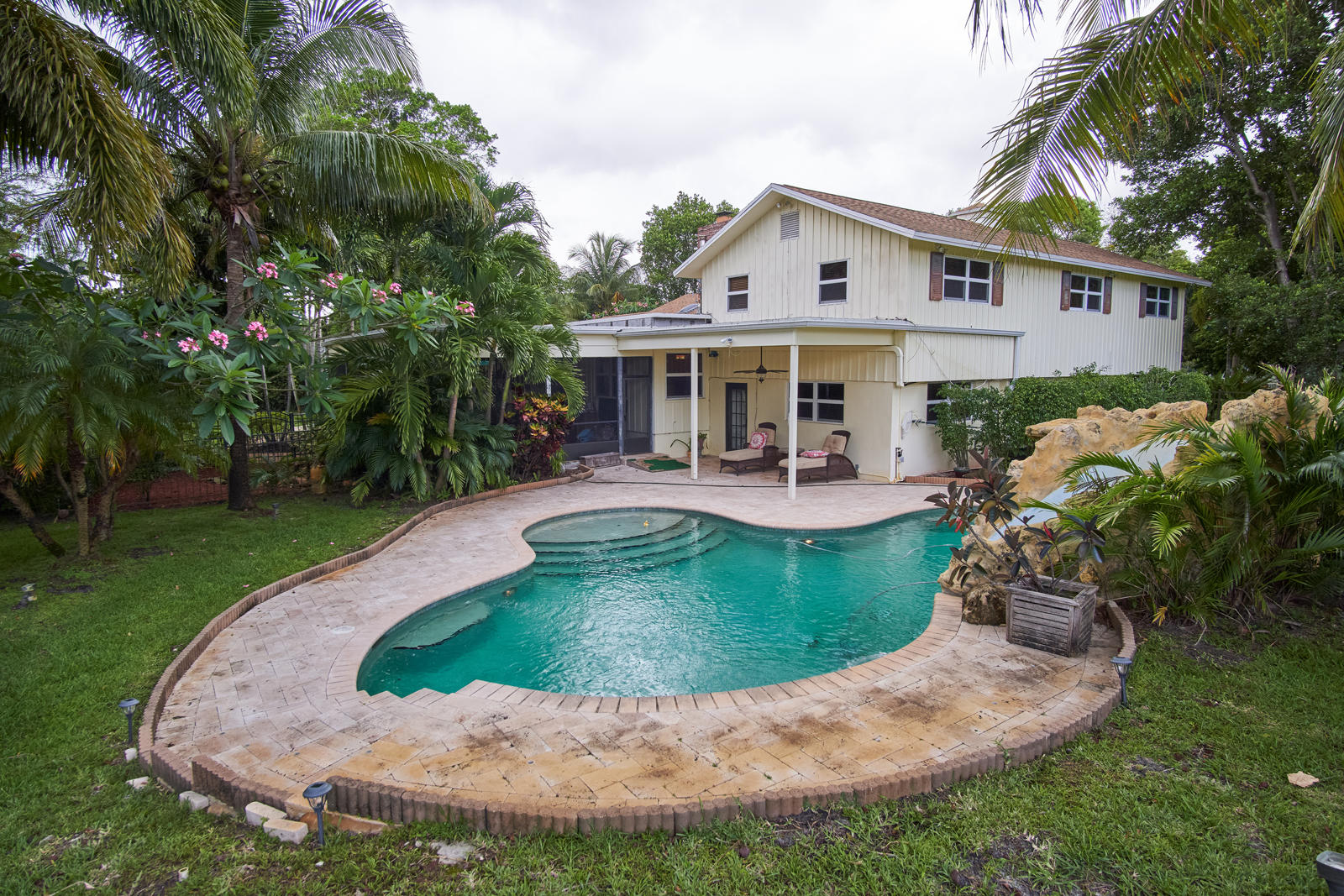3860 Lone Pine Road Delray Beach, FL 33445 - Photo 25 of 44 pool with waterfall