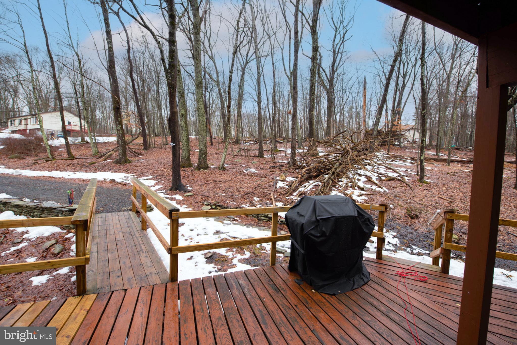 117 Swallow Circle Bushkill, PA 18324 - Photo 6 of 47 a view of a balcony with wooden floor and outdoor space