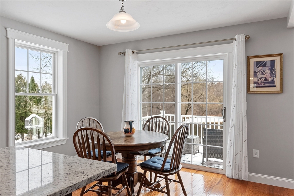 4 Scotch Pine Farm Way, Unit 1 Pepperell, MA 01463 - Photo 8 of 35 a view of a dining room with furniture window and wooden floor