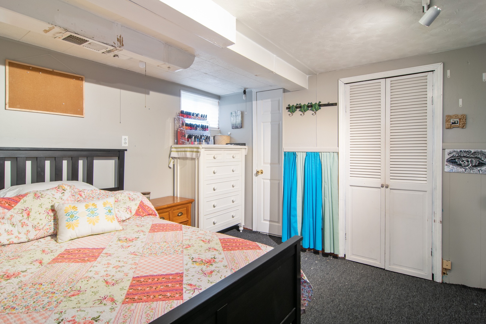 309 High Ridge Road Hillside, IL 60162 - Photo 9 of 13 a bedroom with a bed and a refrigerator