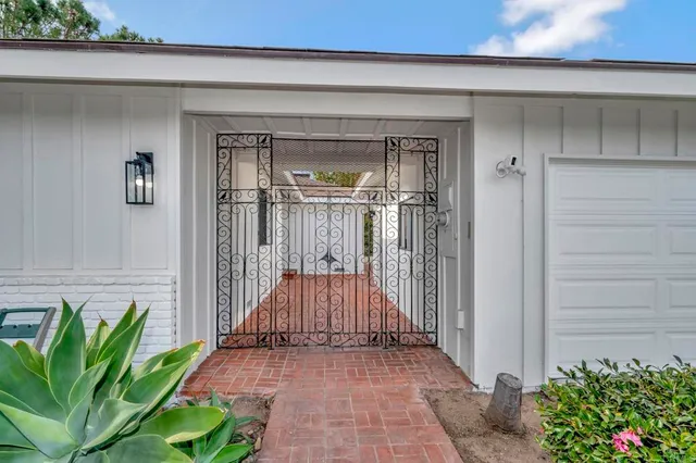 a view of a entryway door of the house