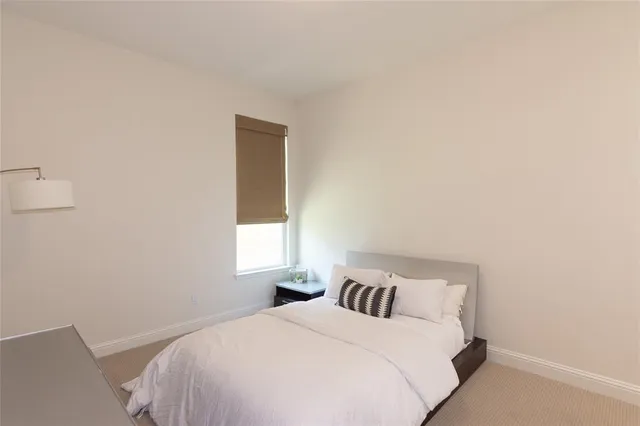 a workspace with furniture and a window