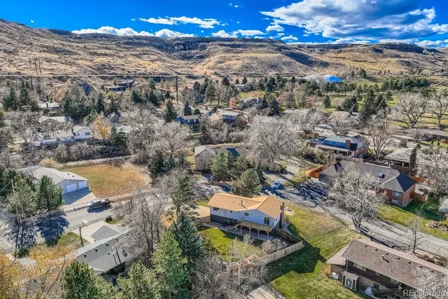 a view of a city with a lake view