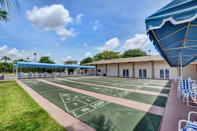 a view of a swimming pool with outdoor space