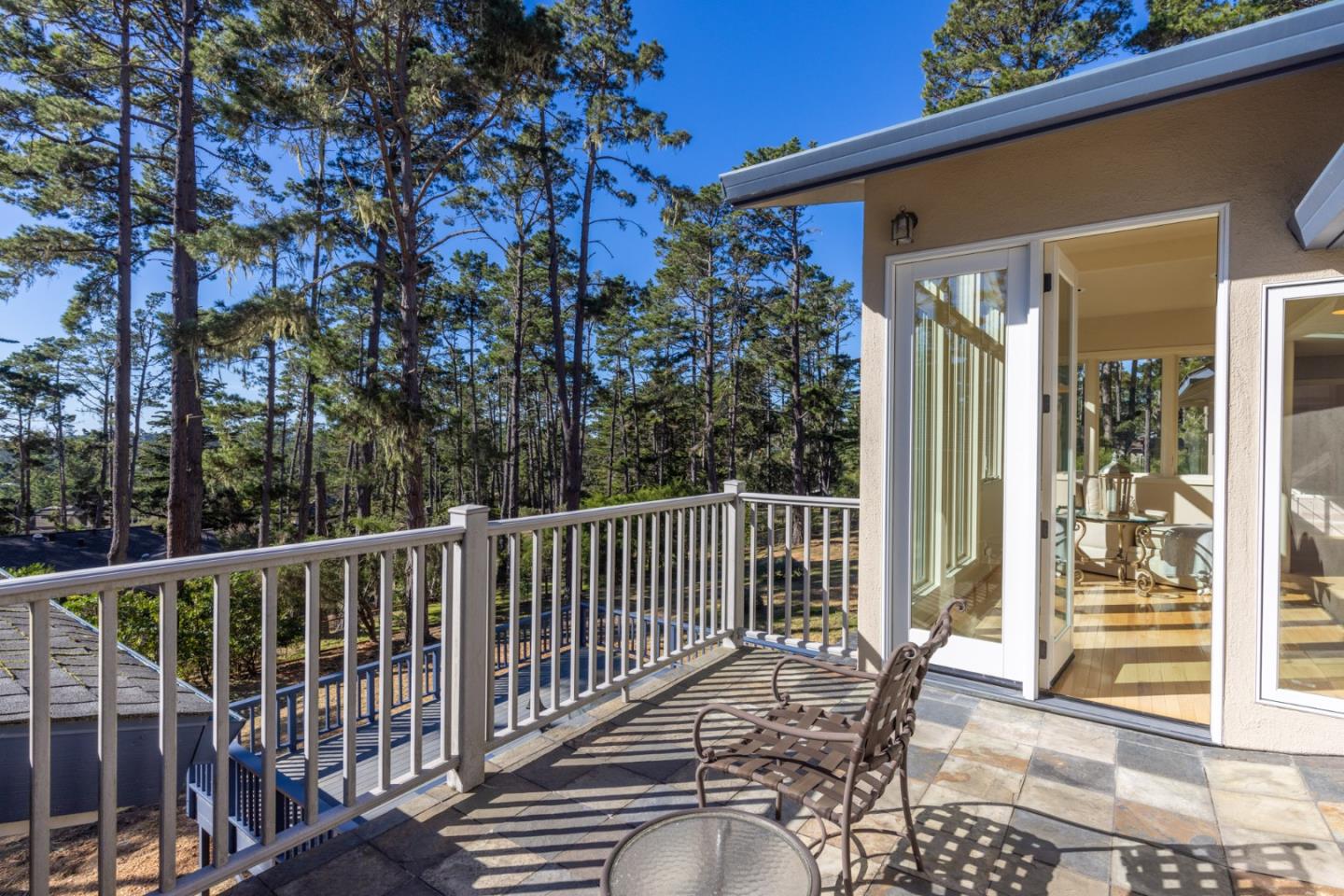 1424 Oleada Road Pebble Beach, CA 93953 - Photo 13 of 30 a view of a chair and table in the balcony