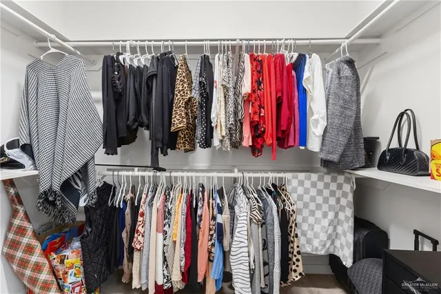 a view of a walk in closet