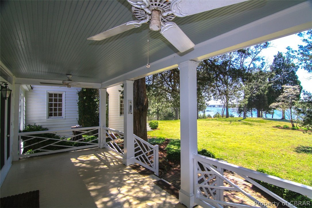 4553 Merry Point Road Lancaster, VA 22503 - Photo 11 of 41 Porch Views - Perfect water views.