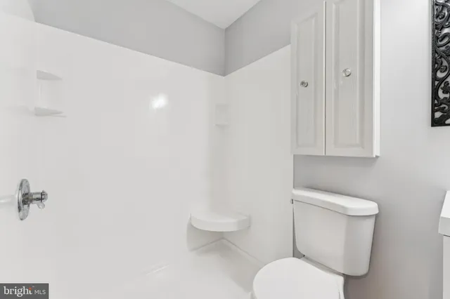 a white toilet sitting next to a bathroom sink