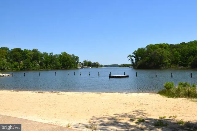 a view of lake and boats