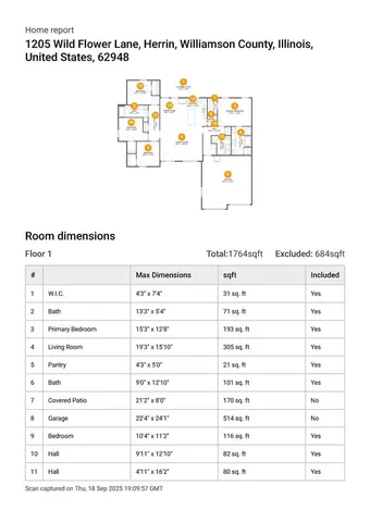 $336,900 | 1205 Wildflower Lane, Herrin, IL 62948