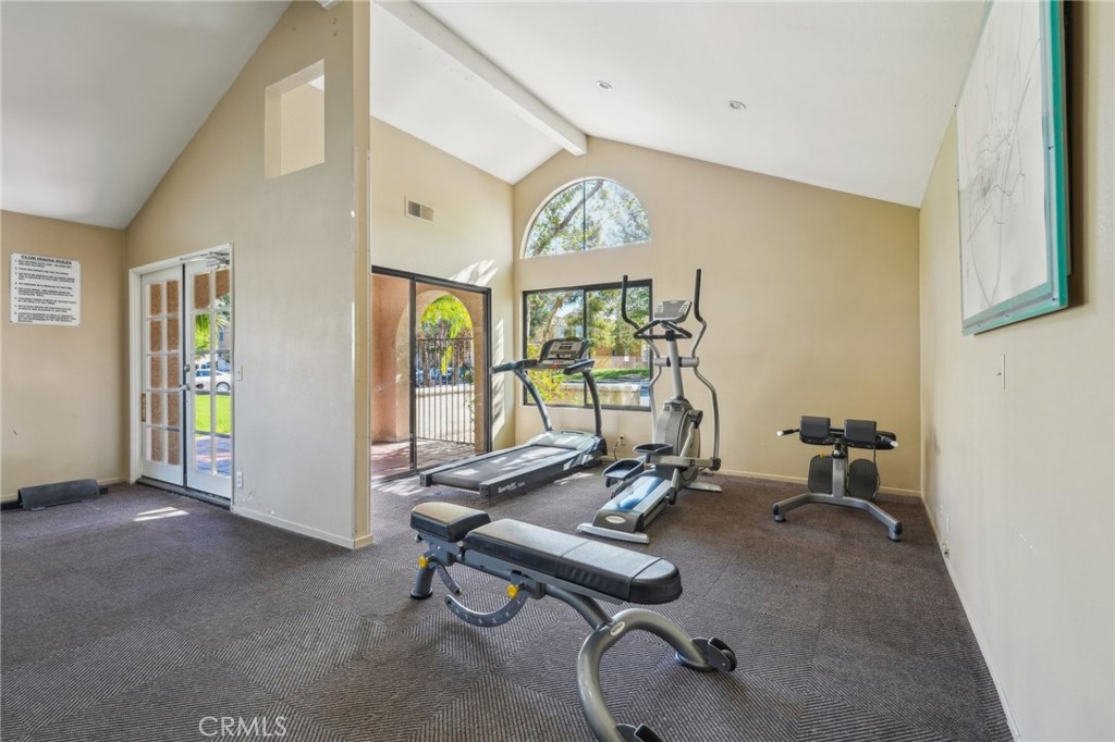 18808 Mandan Street, Unit 309 Canyon Country, CA 91351 - Photo 17 of 19 a view of a room with gym equipment