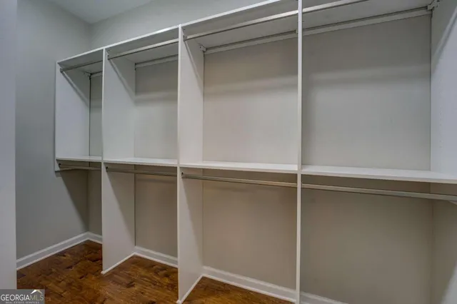 a view of closet area