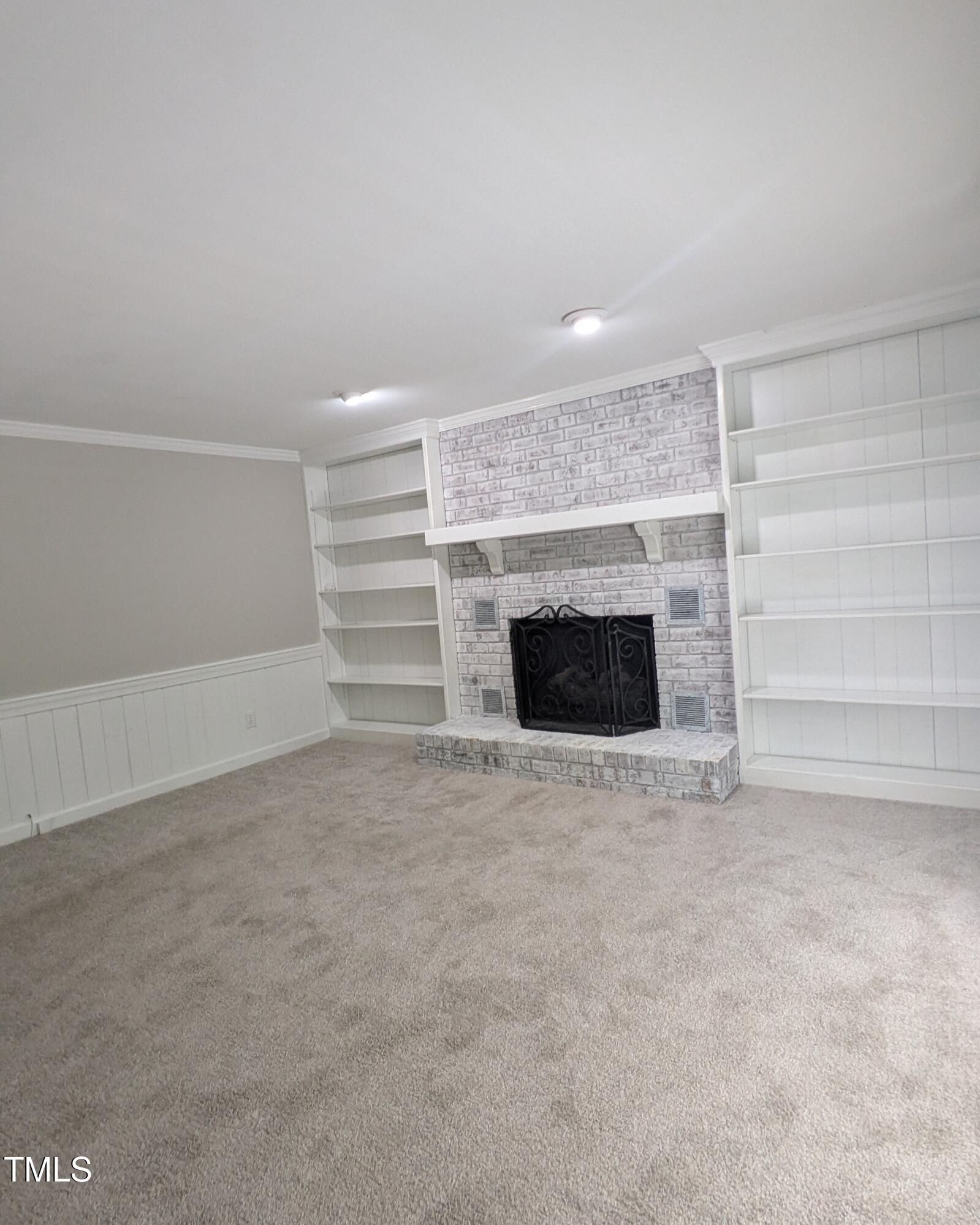 8112 Running Cedar Trail Raleigh, NC 27615 - Photo 21 of 54 Family Room whitewashed FP 2