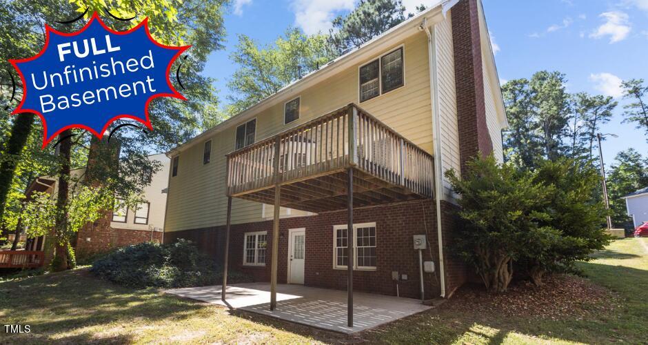 8112 Running Cedar Trail Raleigh, NC 27615 - Photo 42 of 54 Exterior Basement Patio w caption