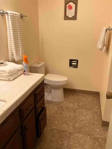a bathroom with a sink and a toilet