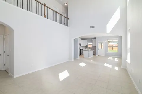 a view of a livingroom with a window
