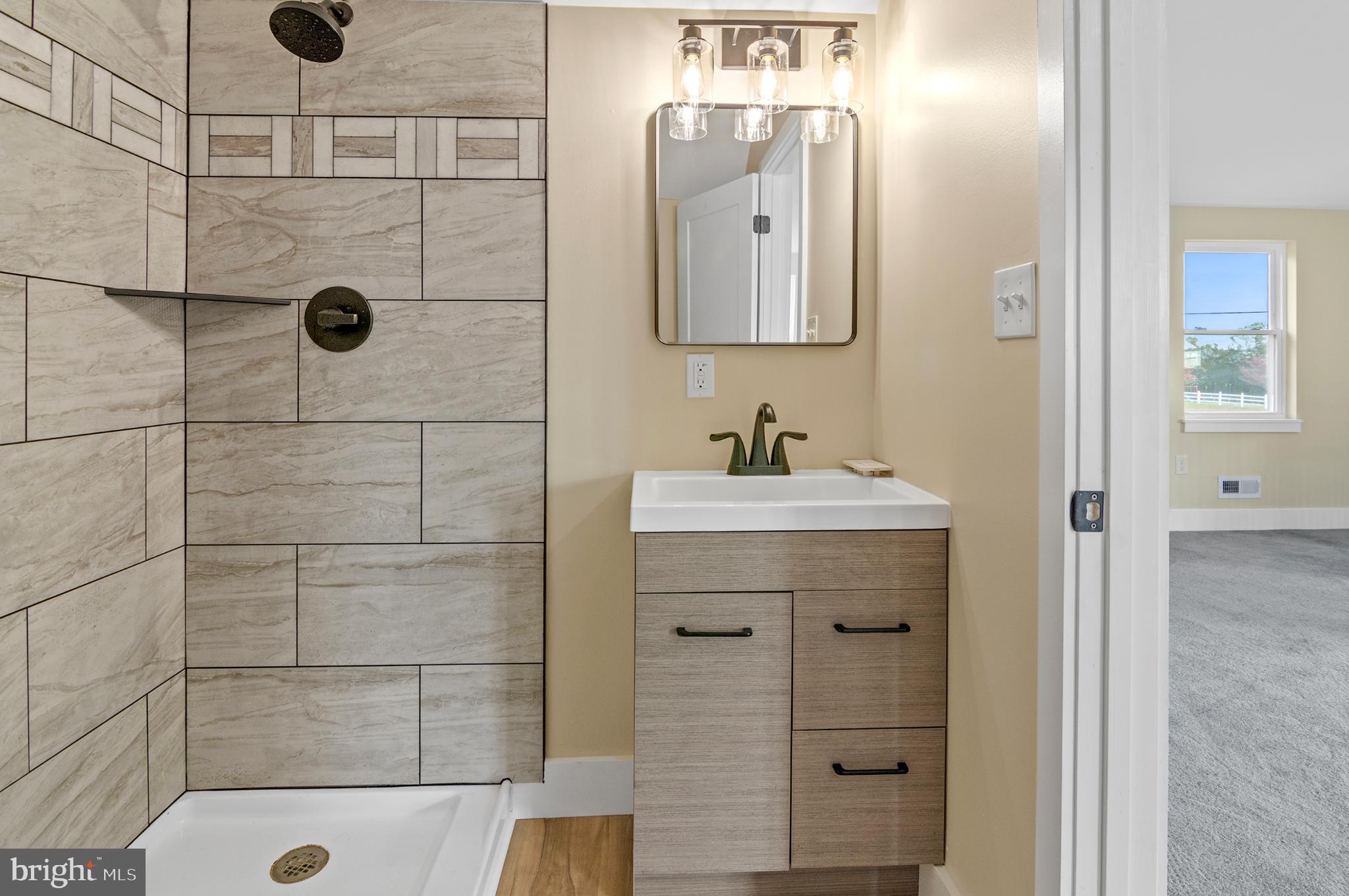1741 Liberty Grove Road Colora, MD 21917 - Photo 42 of 55 a bathroom with a sink and a mirror