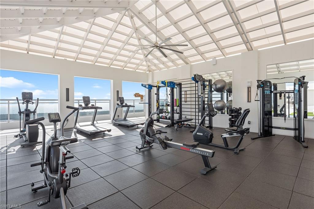 13945 Old Coast Road, Unit 406 Naples, FL 34110 - Photo 31 of 46 a view of a room with gym equipment