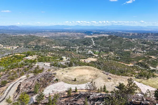 a view of city and mountain