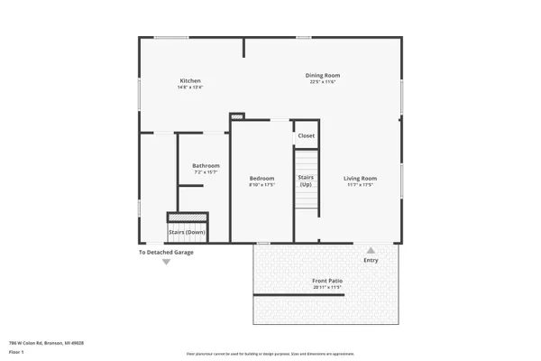 $650,000 | 786 West Colon Road, Bronson, MI 49028