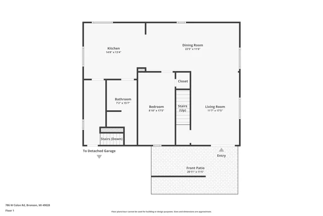 $650,000 | 786 West Colon Road, Bronson, MI 49028