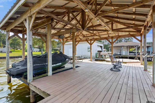a outdoor space with lots of palm trees