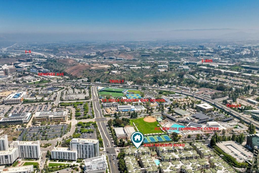 9263 Regents Road, Unit B106 La Jolla, CA 92037 - Photo 33 of 35 an aerial view of a city