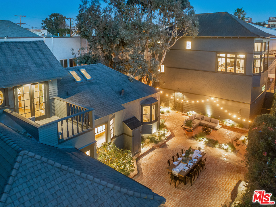 swimming pool view with a sitting space
