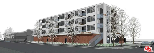 a front view of a building