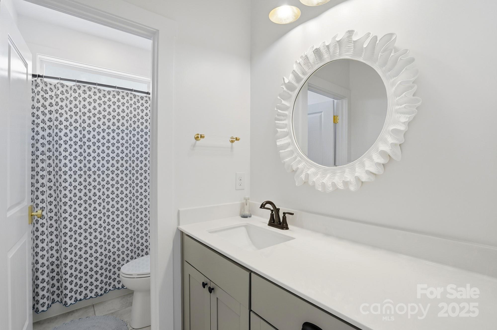 6246 Six String Court Fort Mill, SC 29708 - Photo 27 of 48 a bathroom with a sink a toilet and a mirror