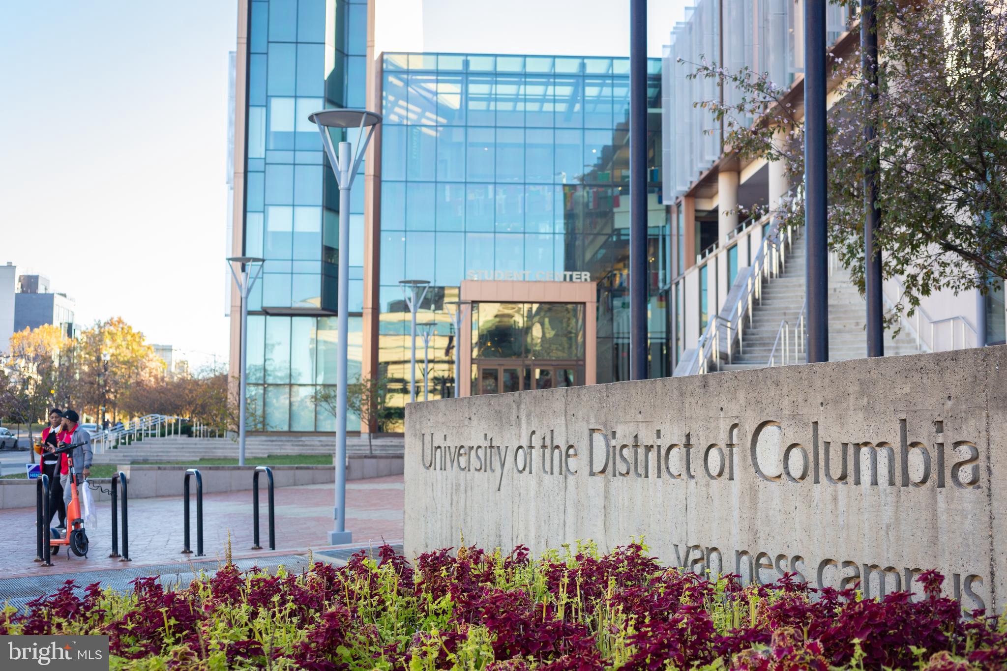 3001 Veazey Terrace Northwest, Unit 1128 Washington, DC 20008 - Photo 19 of 22 a view of a sign board with buildings