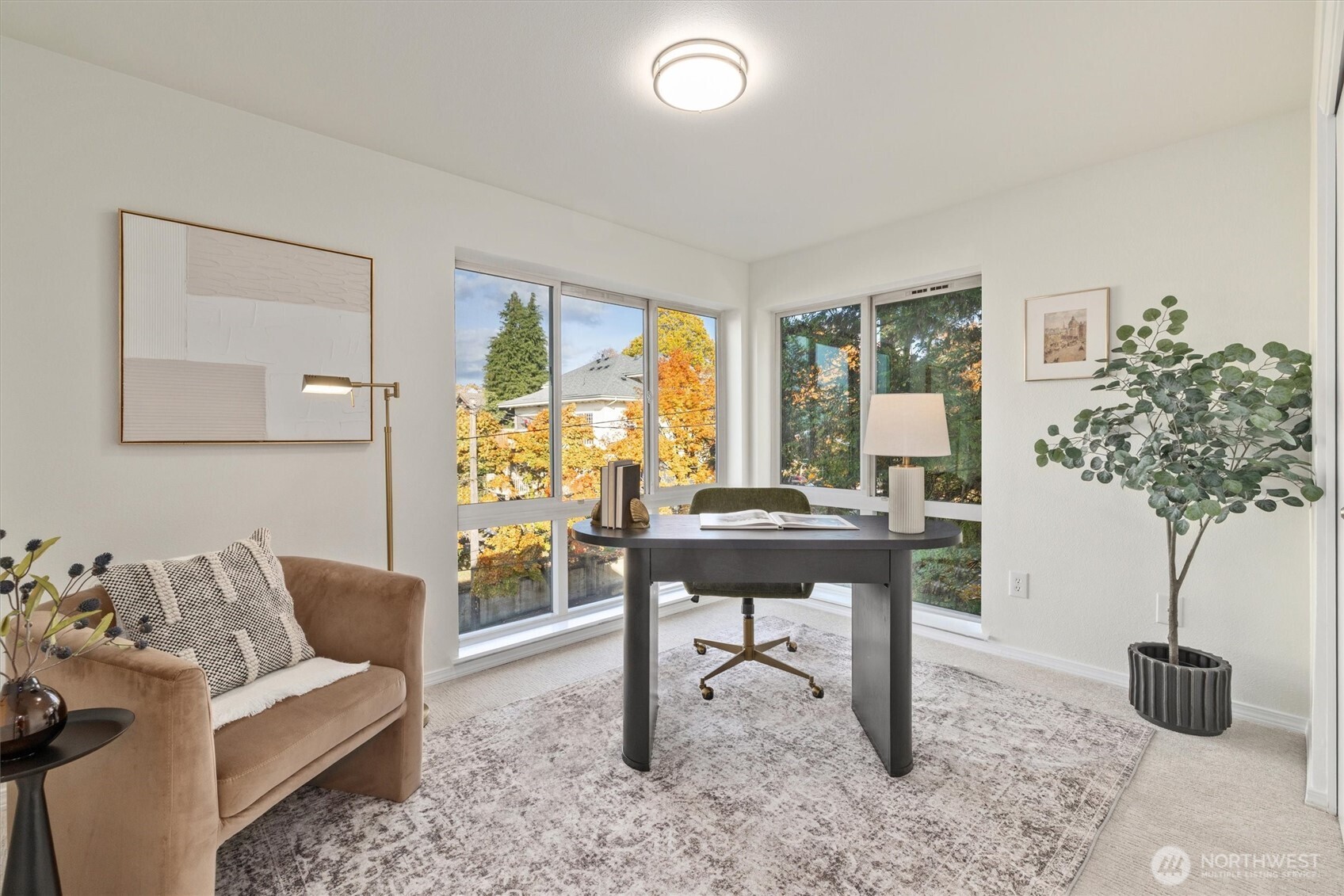 2901 South Jackson Street, Unit 507 Seattle, WA 98144 - Photo 13 of 29 a living room with furniture and a potted plant