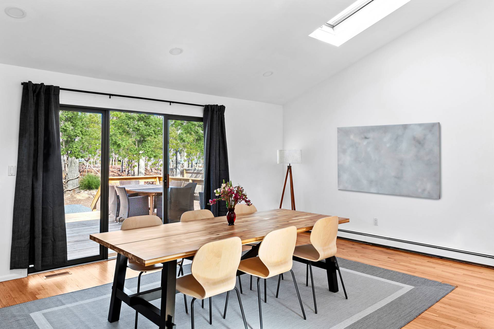 74 Hildreth Place East Hampton, NY 11937 - Photo 5 of 14 a view of a dining room with furniture window and wooden floor